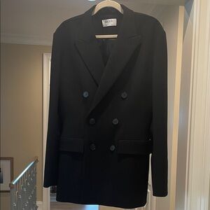 Gauchere black Double-Breasted coat (ml)